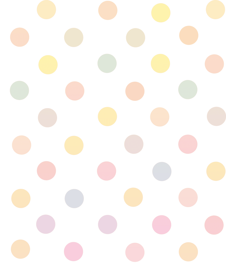 Transparent Pattern with Pastel Colored Circles Design