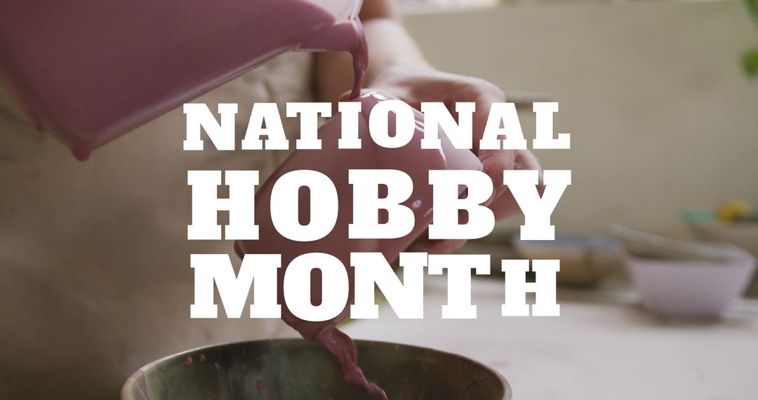 Celebrating National Hobby Month with Pottery Creation - Free Images, Stock Photos and Pictures on Pikwizard.com