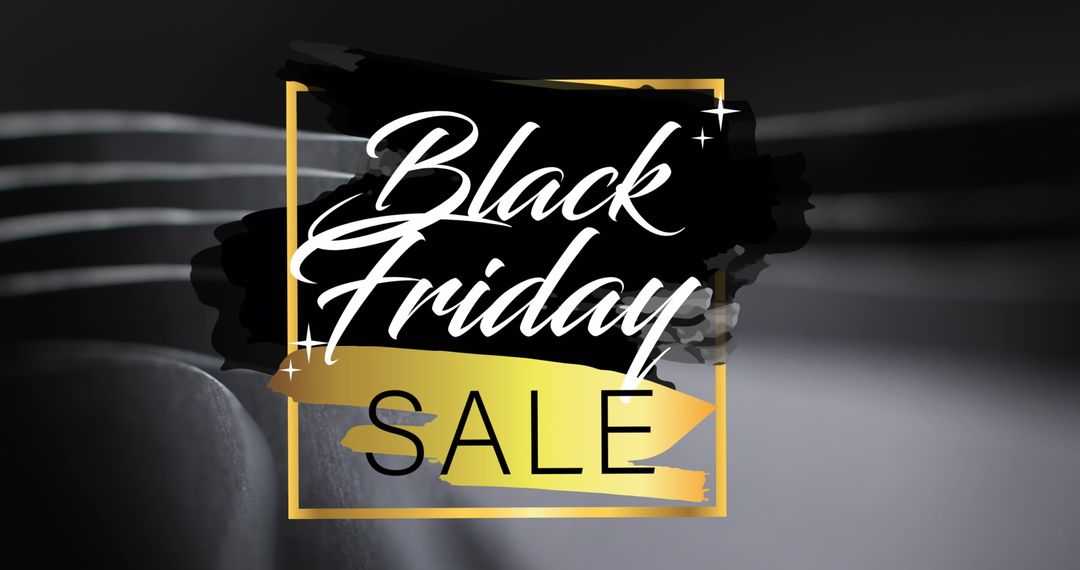 Black Friday Sale Banner with Modern Design Elements