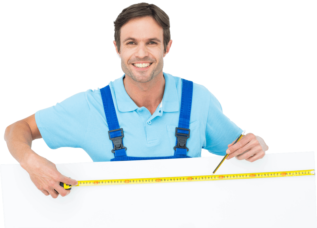 Happy Carpenter Measuring Transparent Board for Woodworking Projects