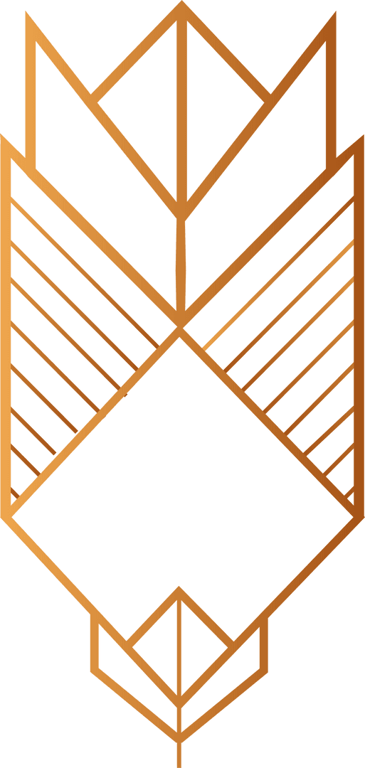 Transparent Metallic Emblem with Diamond Crown Motif