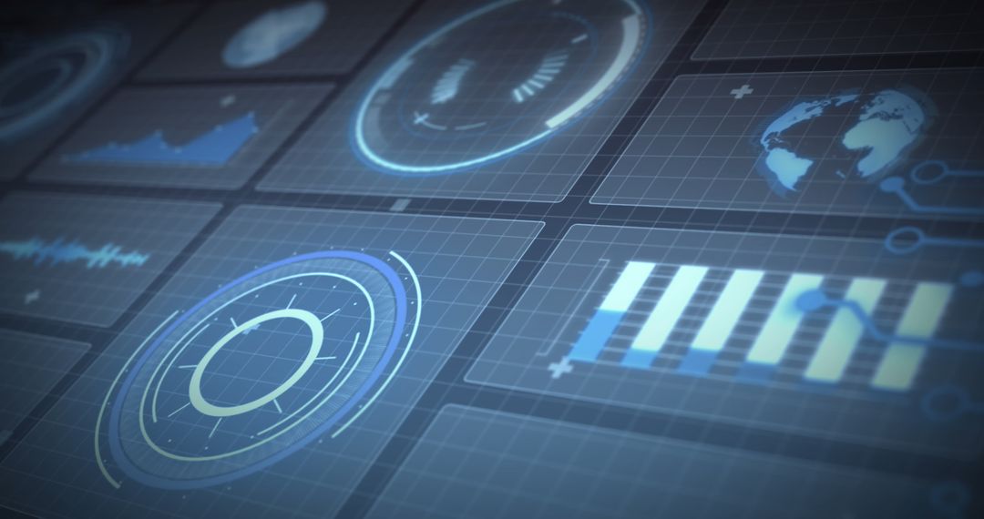 digital interface with data processing overlays and global connections - Free Images, Stock Photos and Pictures on Pikwizard.com