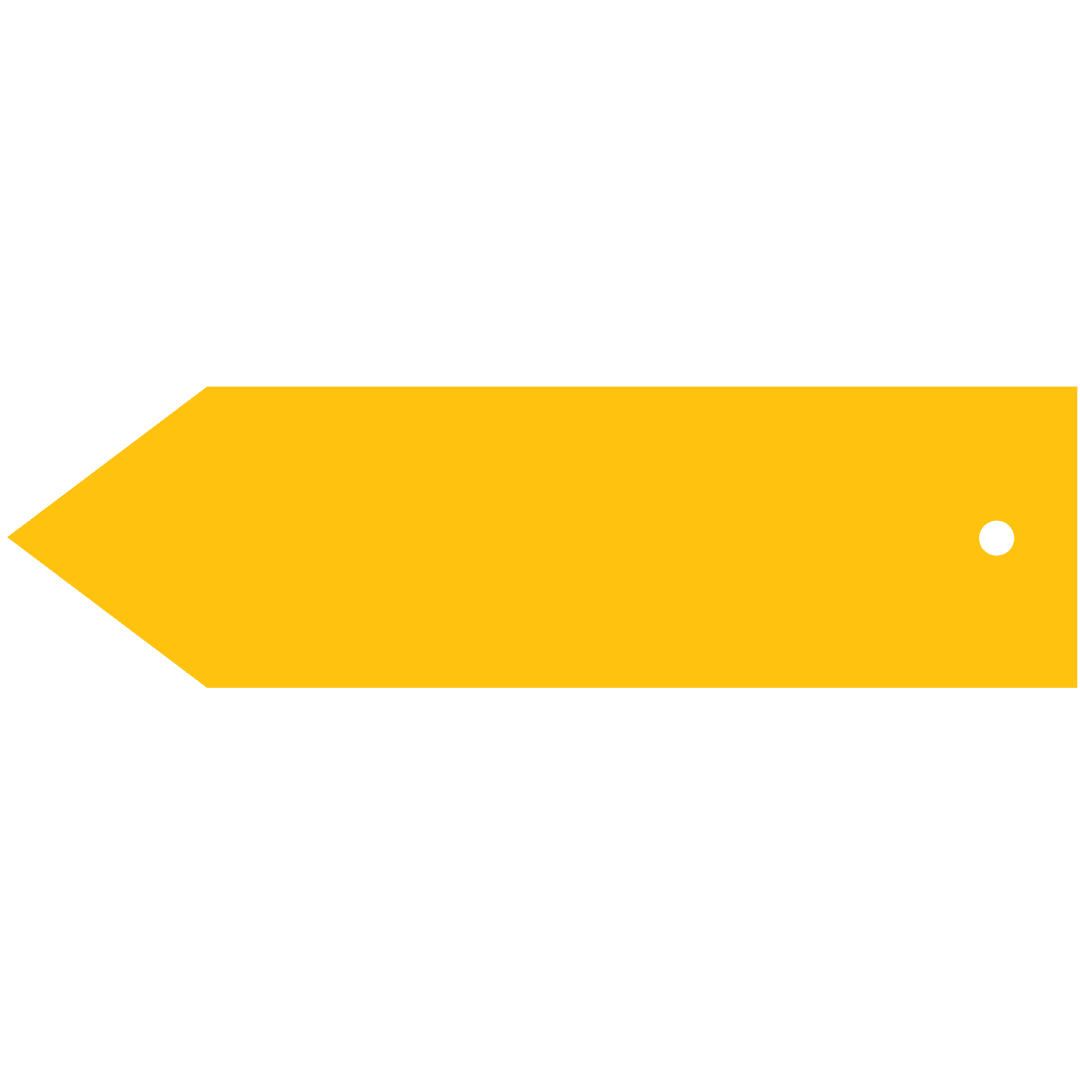 Yellow Gift Card Label on Transparent Background Signifying Celebration