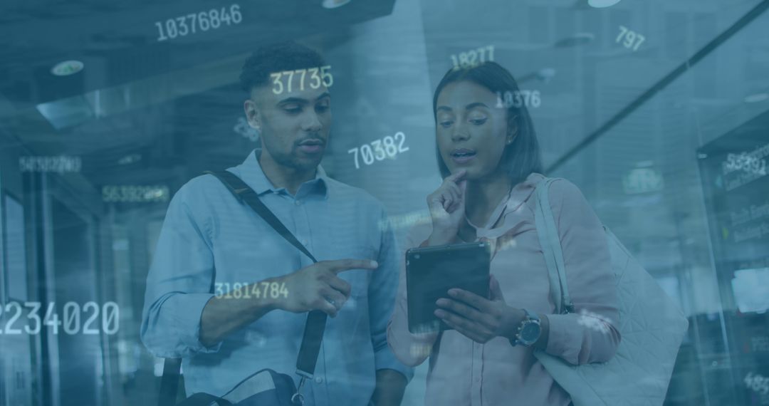 Diverse Colleagues Analyzing Digital Finance Data Together