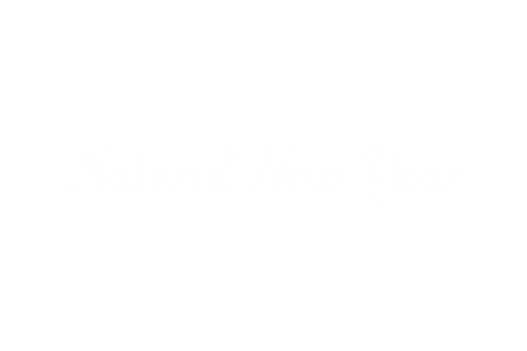 Natural New Year Text on Transparent Background for Design Projects