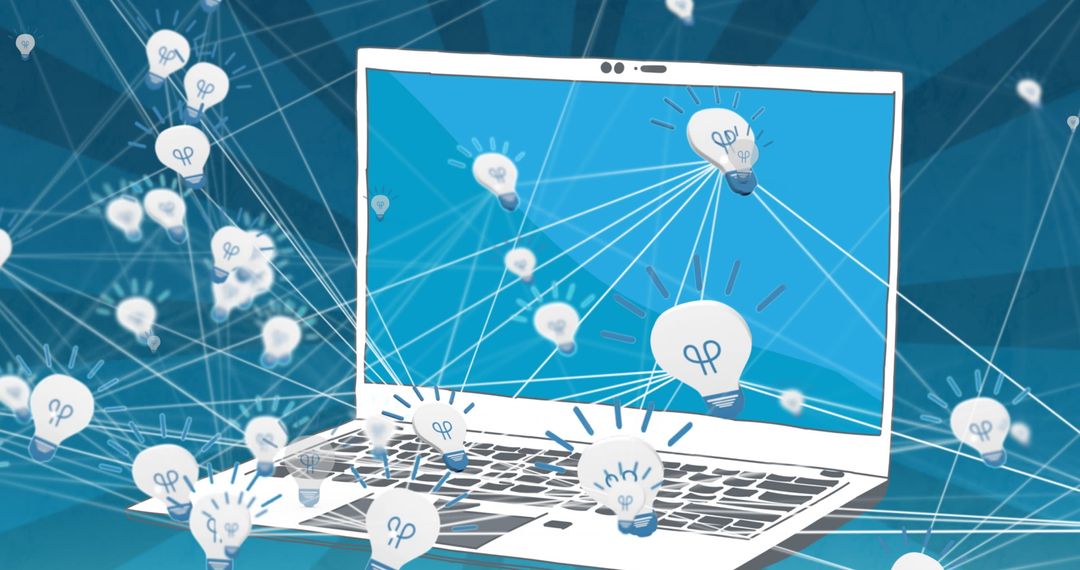 Digital Connections in Global Business Technology Concept