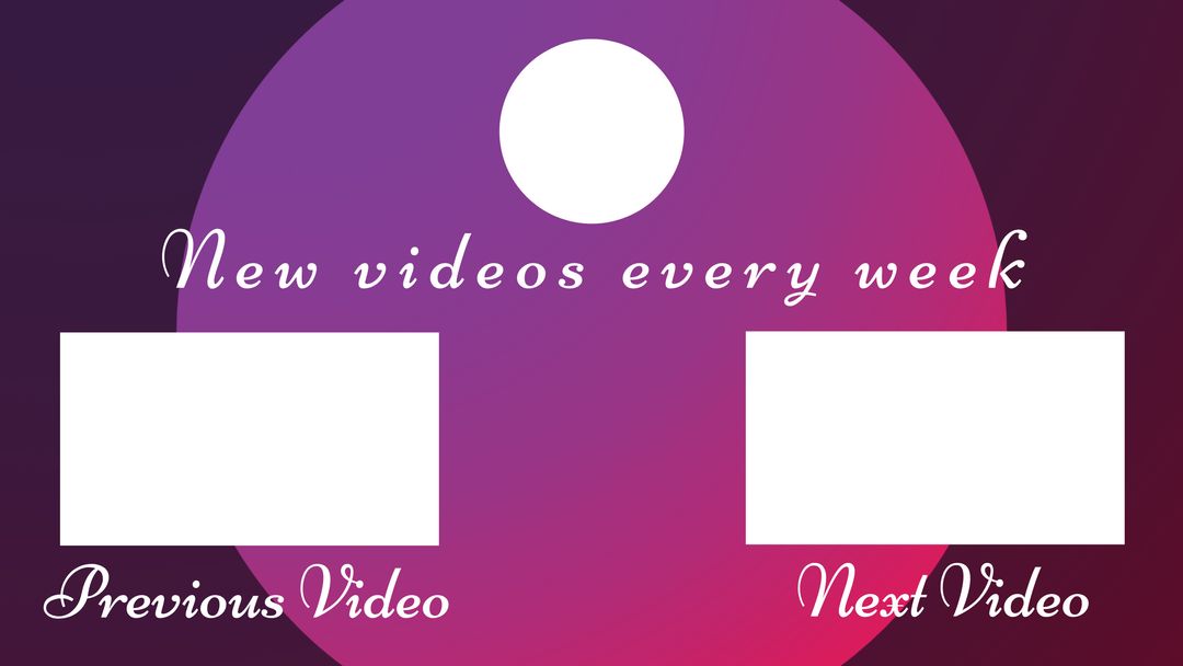 Vlog Video End Screen Template for YouTube with Customizable Placeholders - Download Free Stock Templates Pikwizard.com