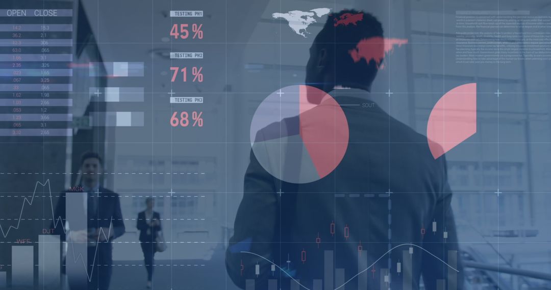Dynamic Data Interaction over Businessman's Walk