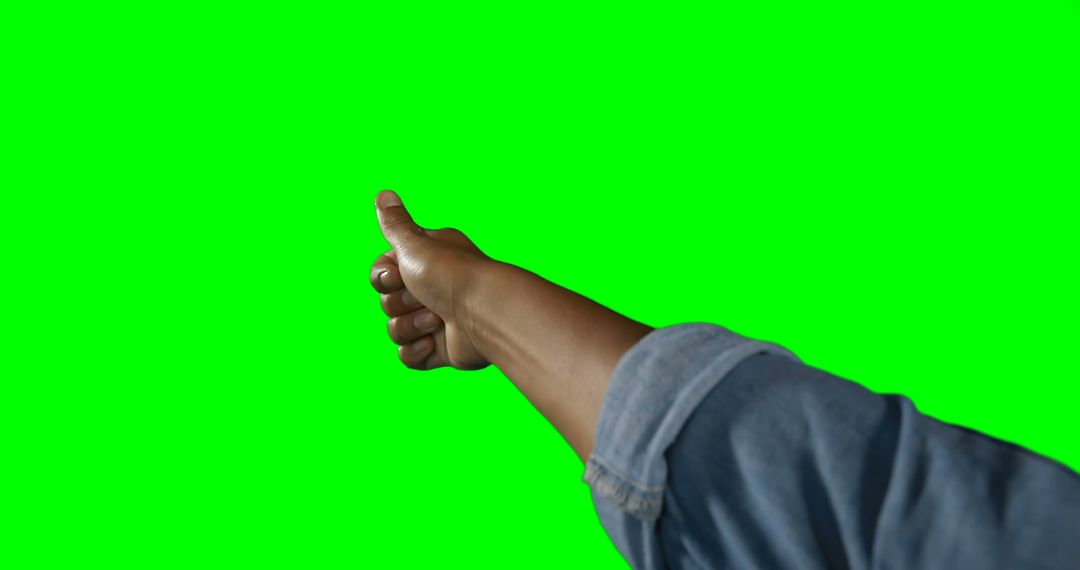 Thumbs Up Hand Gesture with Green Screen Background - Free Images, Stock Photos and Pictures on Pikwizard.com