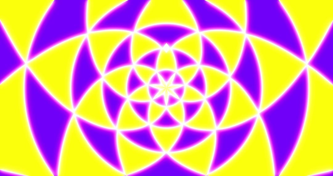 Vibrant Hypnotic Neon Pattern in Motion