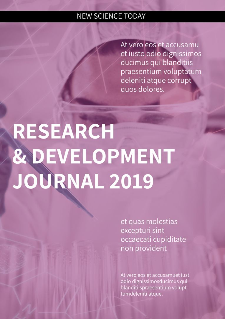 Scientific Research and Development Journal Featuring Lab Work
