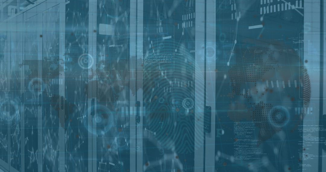 Digital Data Visualization on Server Racks