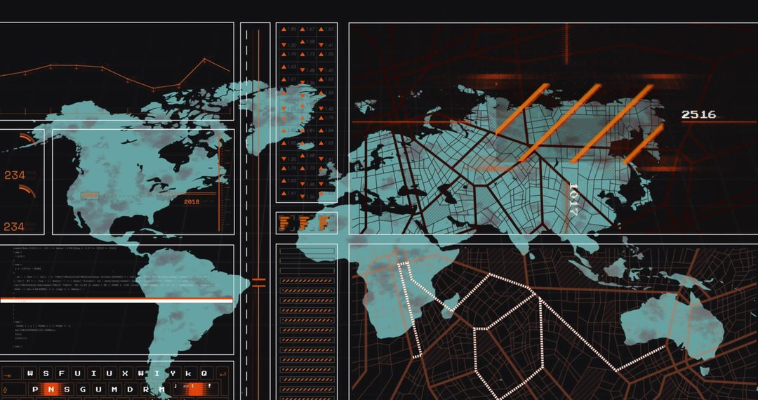 Futuristic Global Navigation and Location Technology Concept