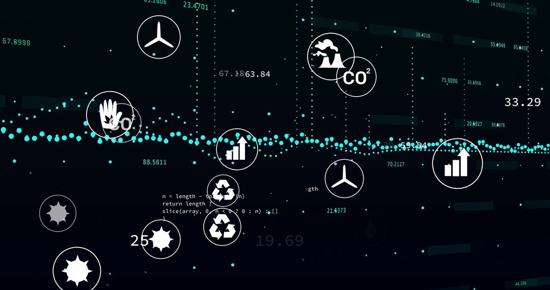Futuristic Environmental Data Visual Dashboard