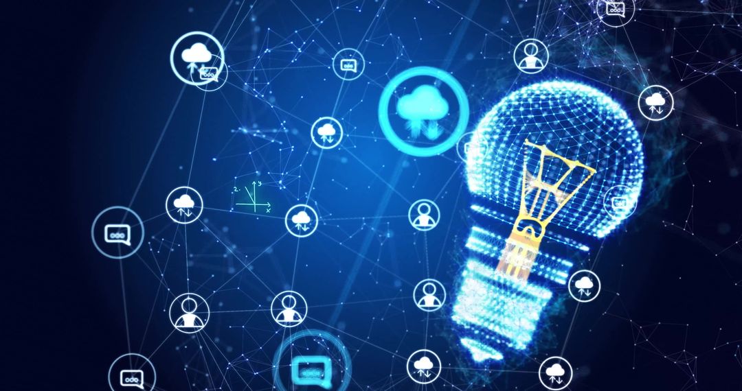 Digital Brainstorm: Networking and Innovation Concept