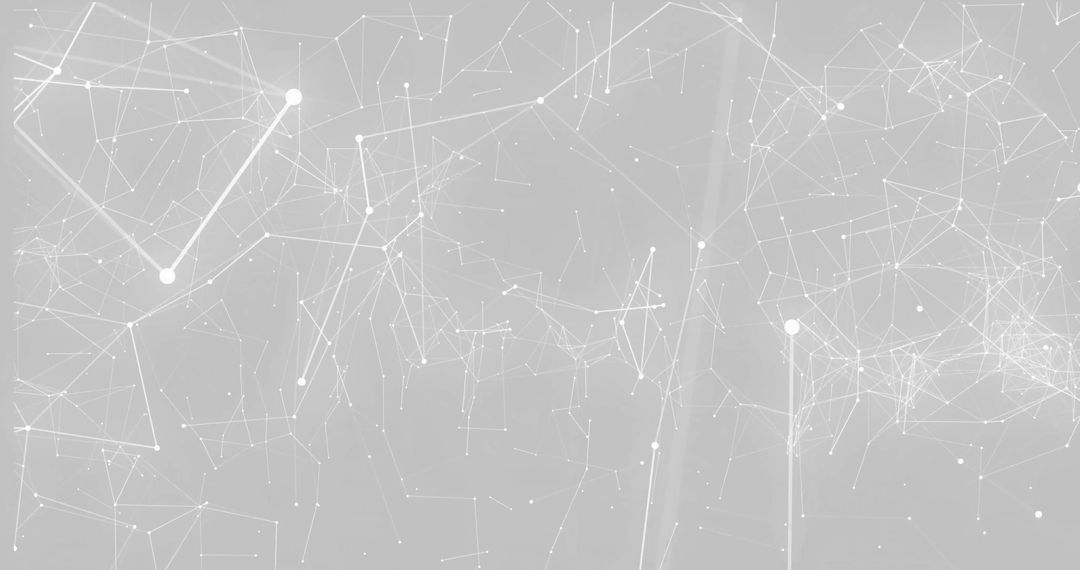 Digital Network Connections on Abstract Grey Background