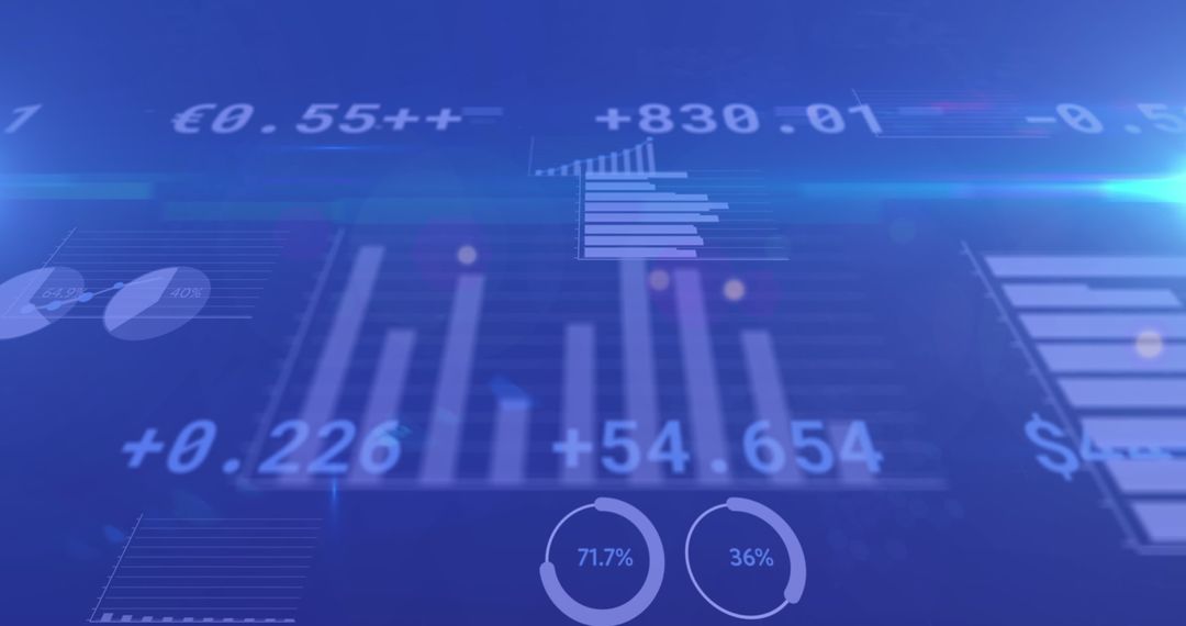 Digital Stock Exchange Financial Data Overlay