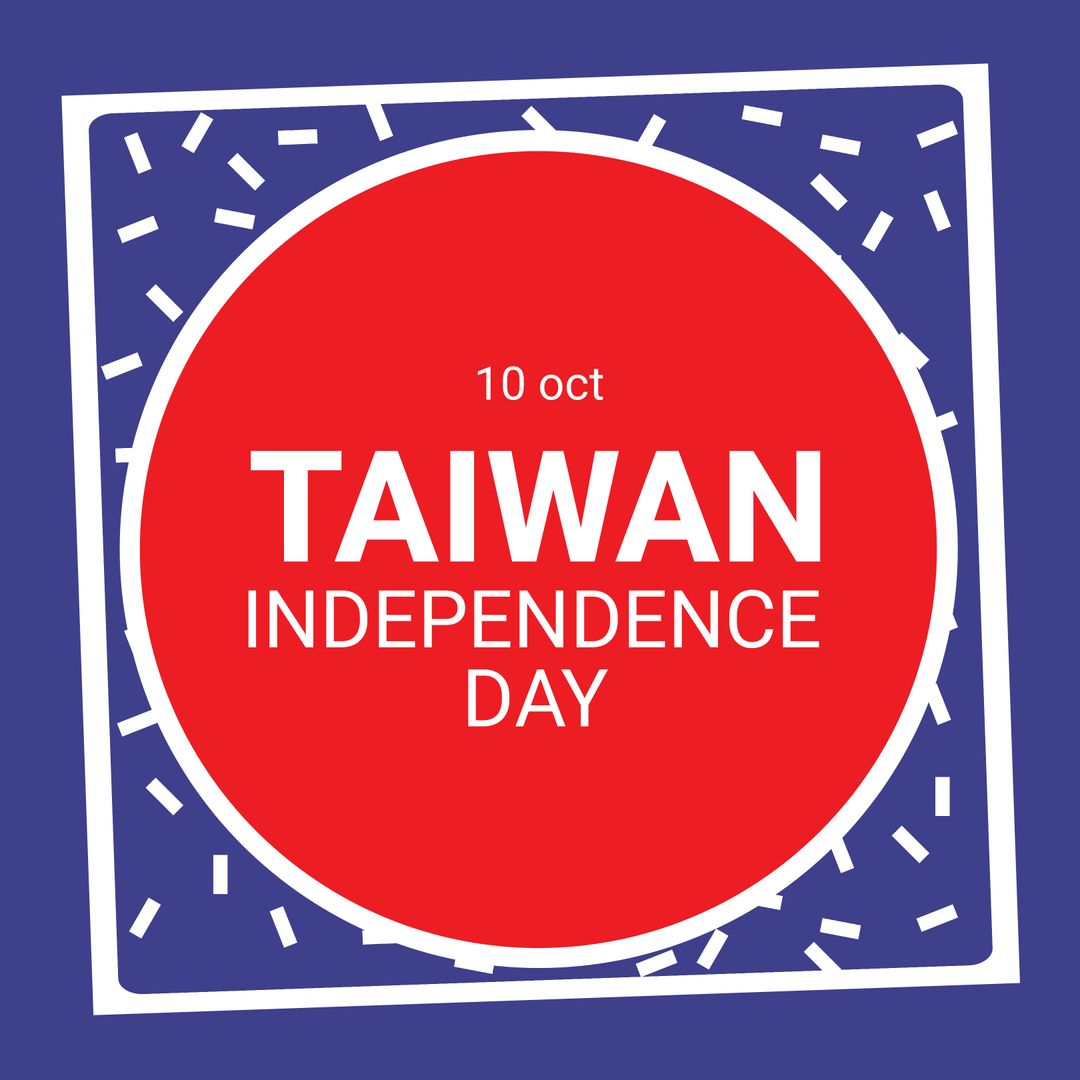 Vector Illustration for Taiwan Independence Day Celebration