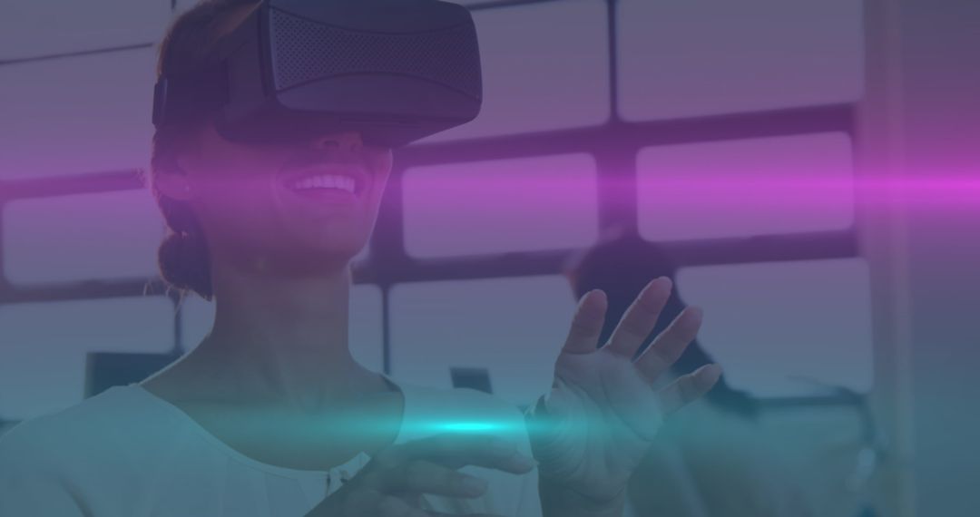 Virtual Reality Experience with Light Effects and Fun Engagement
