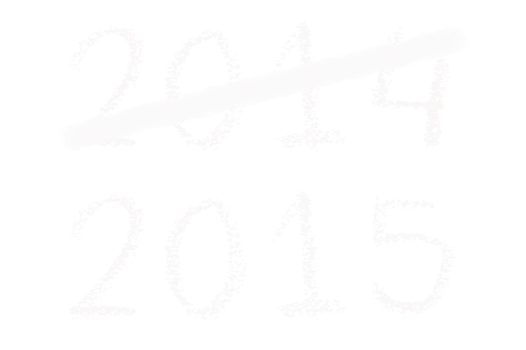 New Year 2015 Celebration Illustration with Transparent Background