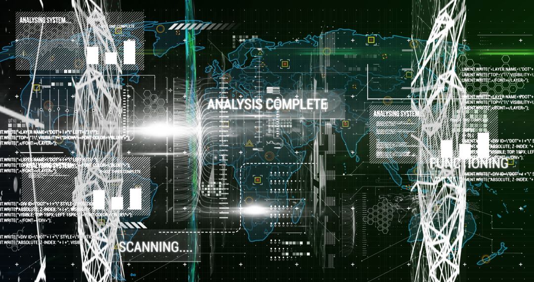 Futuristic Data Visualization with Holographic Technology Interface