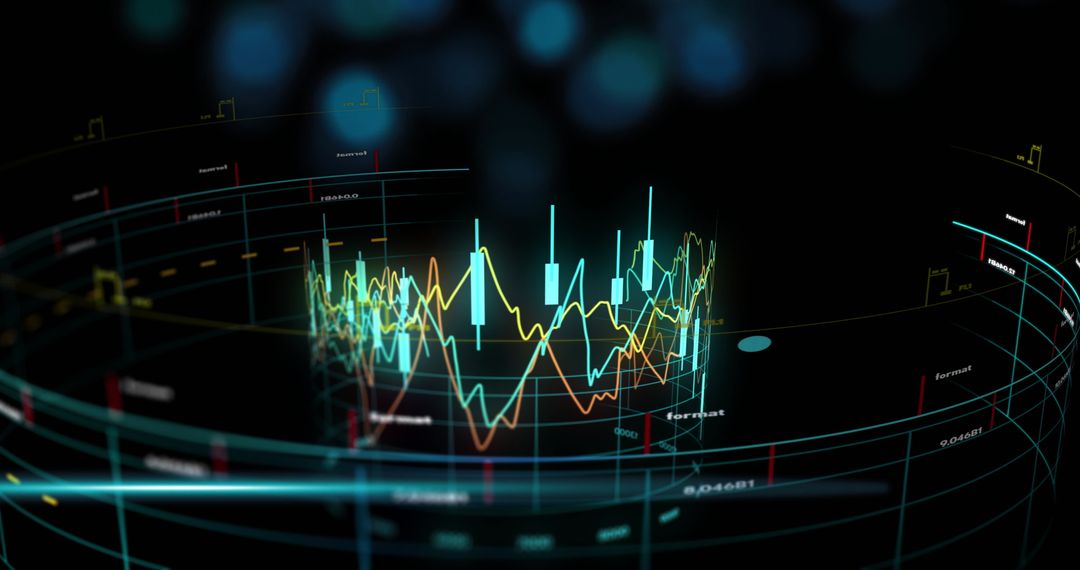Graphical Representation of Financial Data Processing