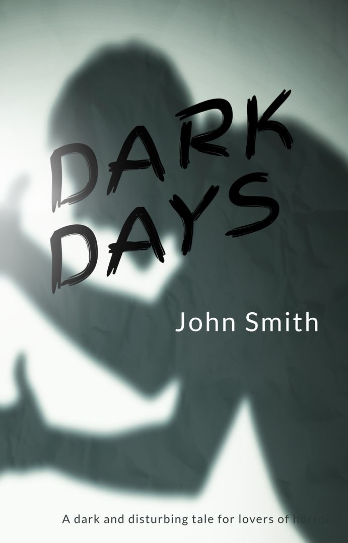 Dark and Atmospheric Book Cover with Menacing Silhouette