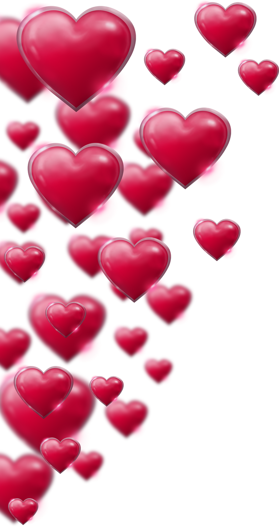 Floating Red Hearts on Transparent Background for Love Symbol Concepts - Download Free Stock Images Pikwizard.com