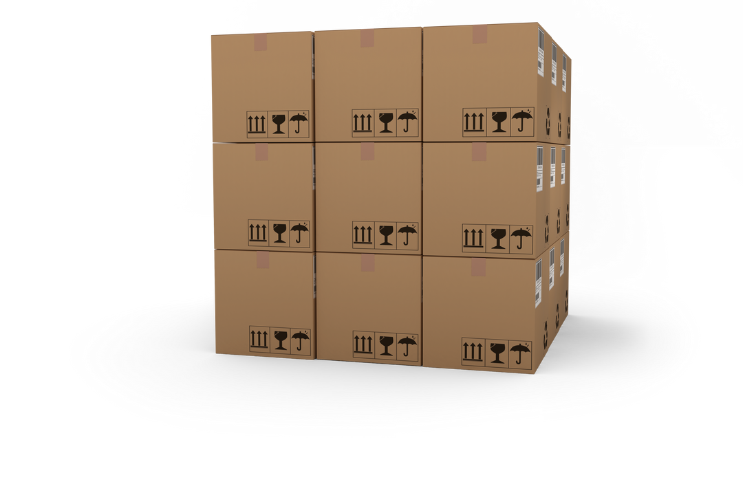 Transparent Stack of Cardboard Boxes for Shipping Logistics - Download Free Stock Images Pikwizard.com