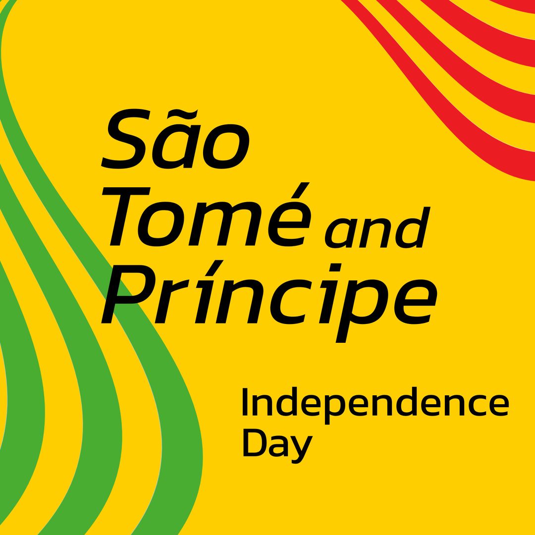 São Tomé and Príncipe Independence Day Poster Design