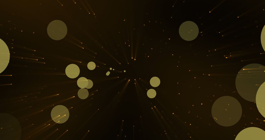 Luminous Light Spots on Dark Background