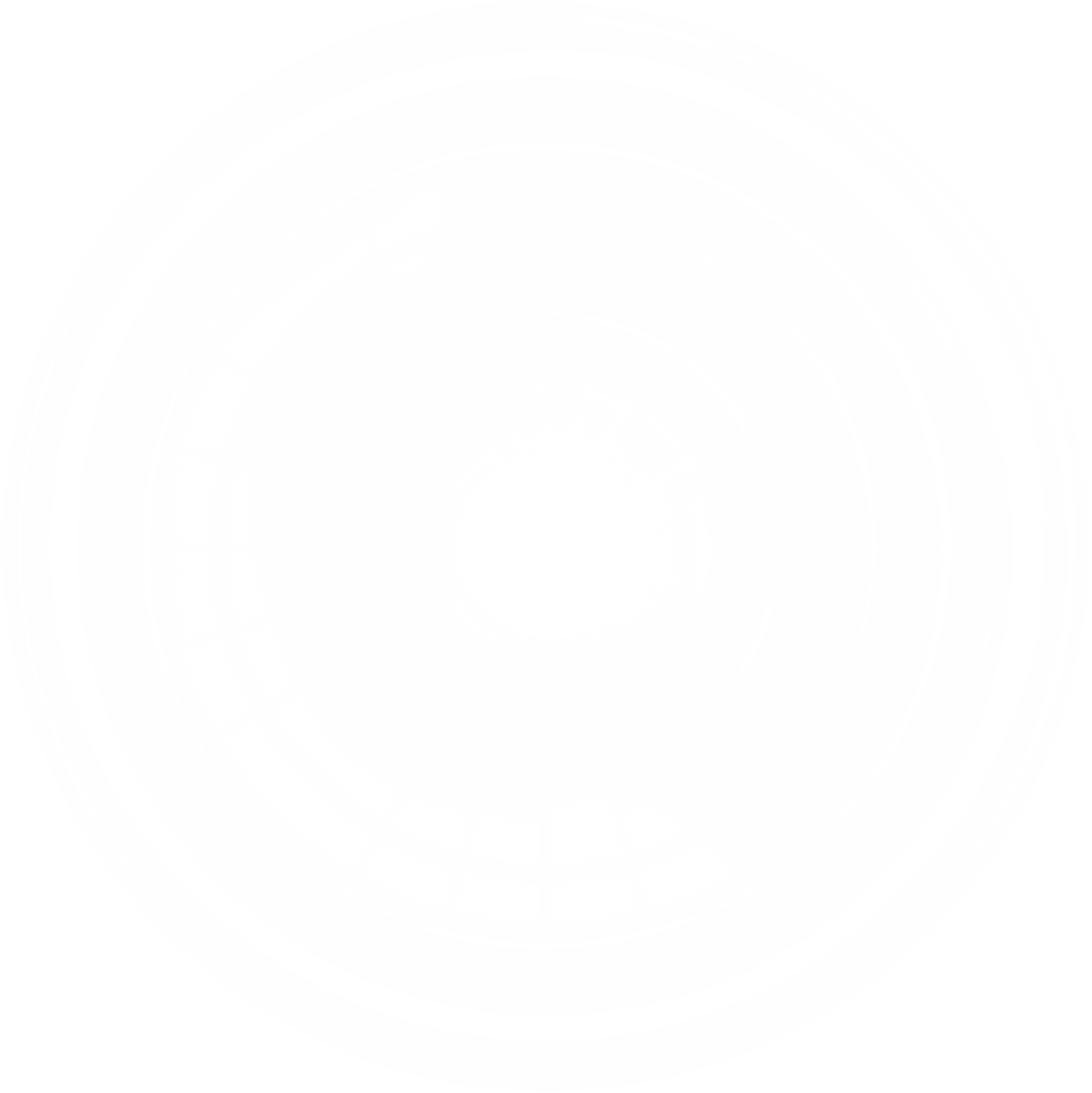 White Concentric Circles on Transparent Background Illustration