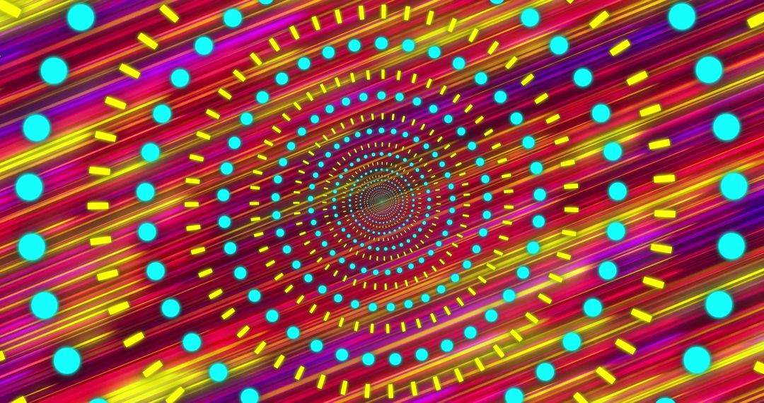 Psychedelic Tunnel with Spiraling Concentric Patterns