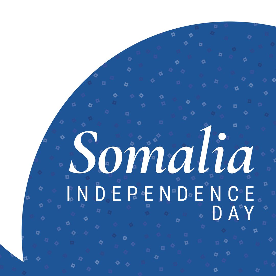 Somalia Independence Day Celebration Concept with Bold Text Design