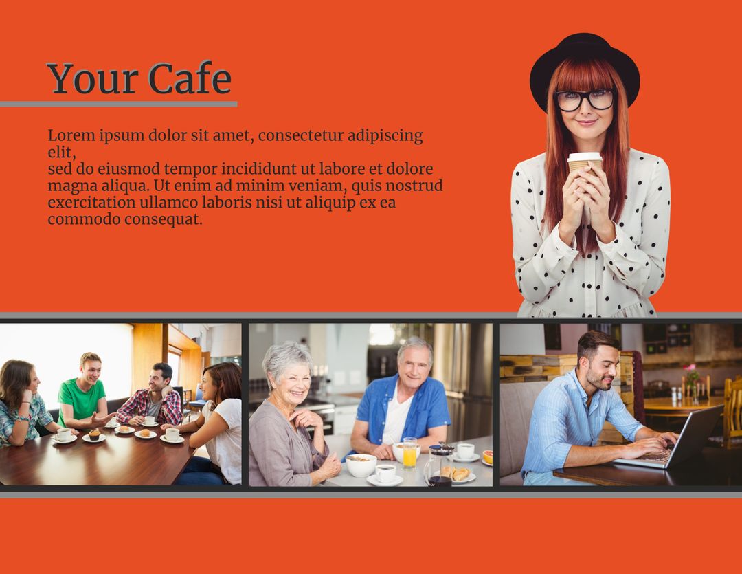 Vibrant Cafe CommUNITY: Joyful Customers Experiencing Togetherness