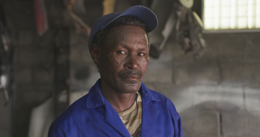 Focused Mechanic in Auto Workshop