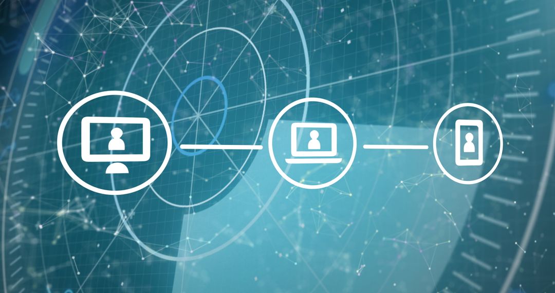 Digital Networking and Data Transfer Concept