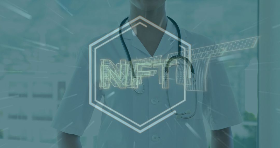 Doctor Navigating the Future of NFTs and Healthcare Technology