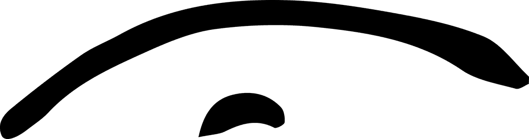 Abstract Shape Monoline Design on Transparent Background