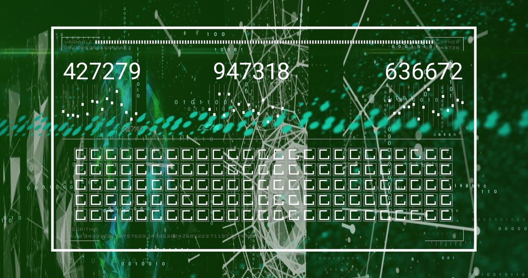 Digital Network Data with Futuristic Connections