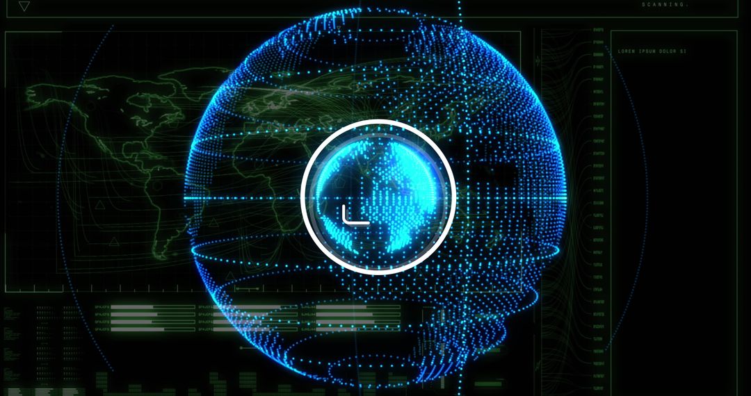 Futuristic Global Communication Network Concept