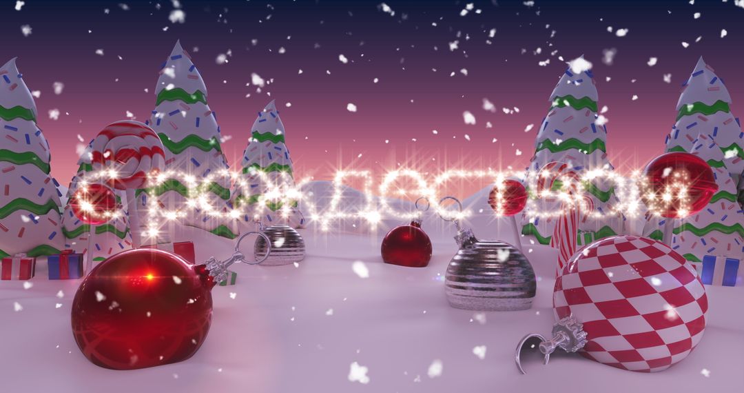 Enchanting Christmas Greeting in Magical Wonderland
