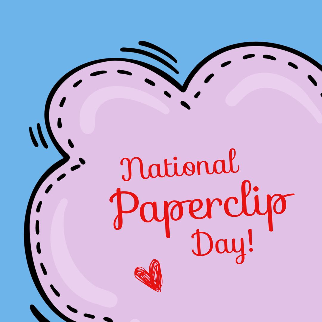 National Paperclip Day Illustration with Creative Design