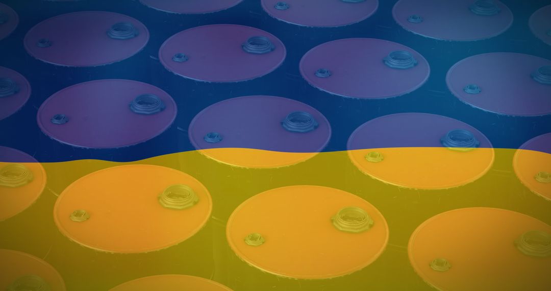 Abstract Geometric Overlapping Circles with Spiral Texture