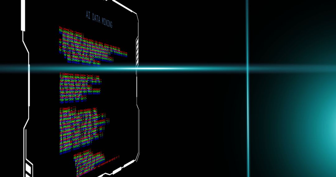 Futuristic Interfaces with Digital Data Code Streams - Free Images, Stock Photos and Pictures on Pikwizard.com