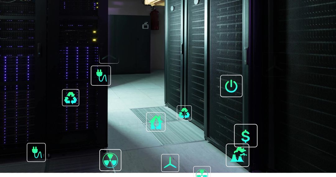 Eco Friendly Technology Concept with Digital Overlays