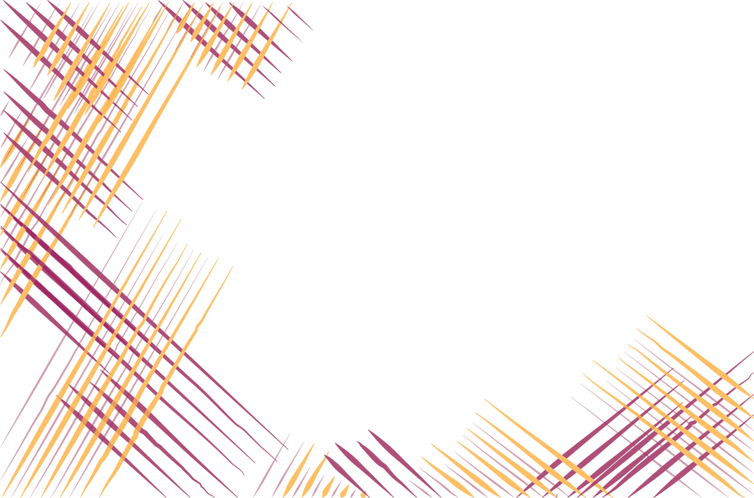 Abstract Yellow and Red Lines on Transparent Background