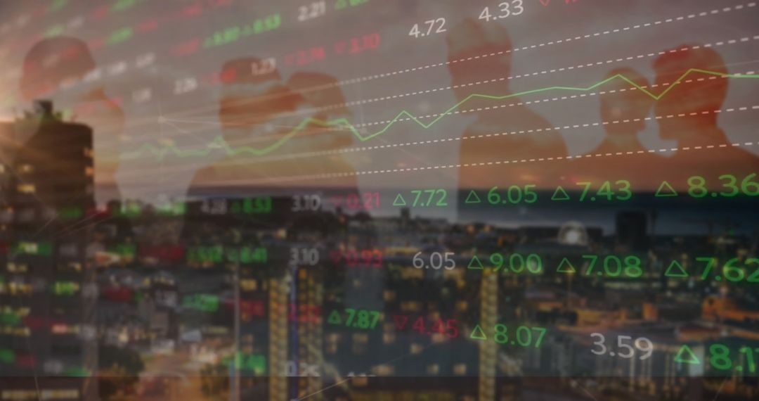 Silhouettes and Financial Data Overlap in Urban Setting