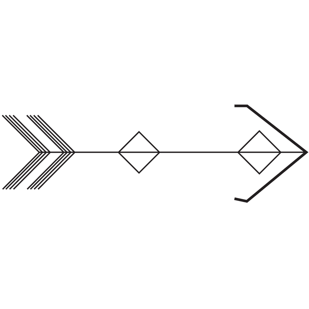 Stylish Transparent Black Arrow Design Illustration