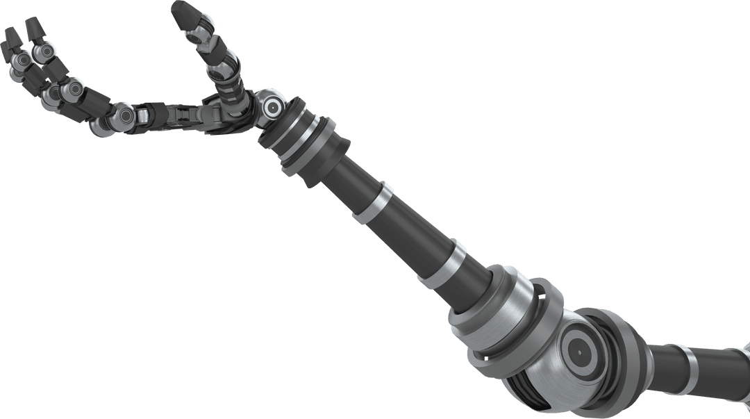 Transparent Robotic Arm Reaching for Futuristic Innovation